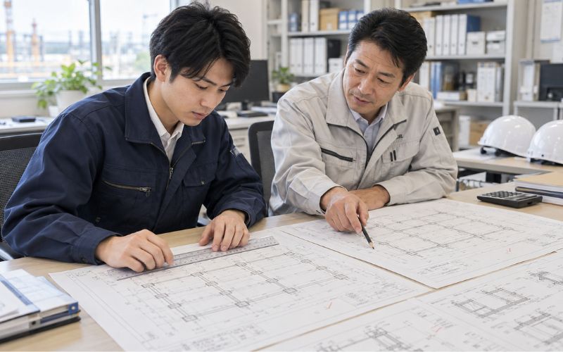 工事の全体像と新人の役割を伝える3つの方法