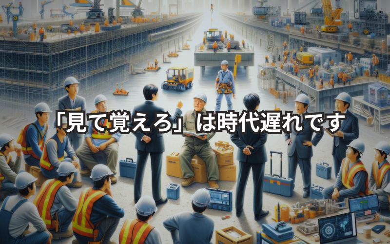 【見て覚えろ】は時代遅れ。その理由を解説します。 | 現場ラボ