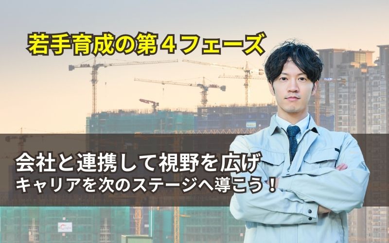 「【若手育成の第４フェーズ】会社と連携してキャリアを次のステージへ！」の見出し画像