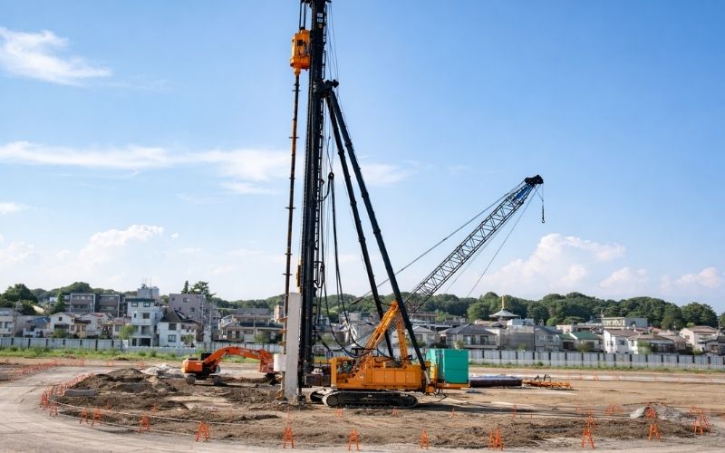 杭地業（杭工事）｜支持層が深い場合