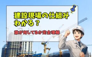 「若手施工管理が最初に理解すべき建設現場の仕組み｜誰が何をしているのかを徹底解説」の見出し画像