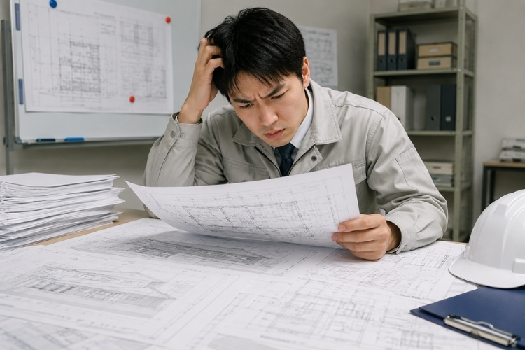 新人施工管理が設計図で迷う理由