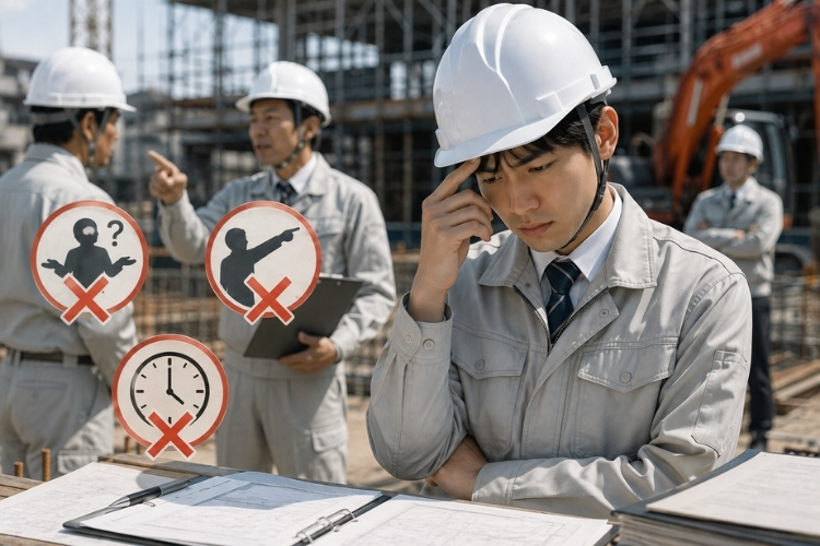 新人施工管理が最初の3か月でやってはいけないこと