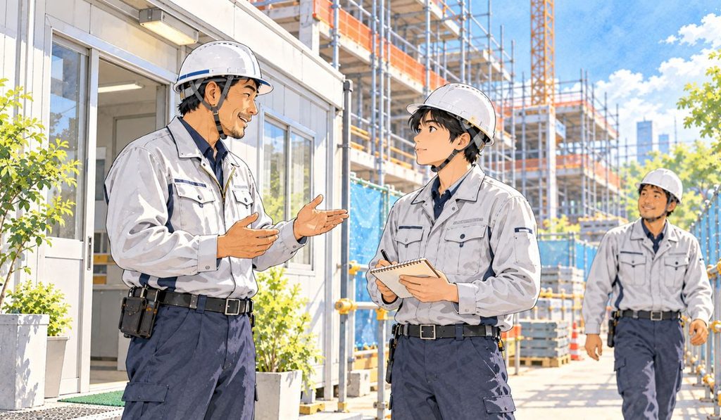 相手の時間を尊重することが、新人施工管理の信頼につながる
