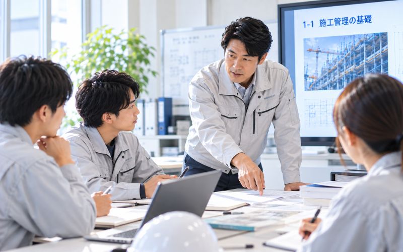 若手を育てる基本サイクルは「予習→会話→実践」